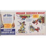 Trade cards, Shredded Wheat Co, Package issue, Walt Disney, (17/21) (15 with side panel, two