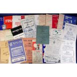 Football programmes, Non League selection of 30+ programmes, mostly 1950's/60's inc. Westminster