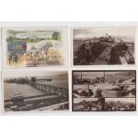 Postcards, Piers, Weston Super Mare, a large collection of approx. 500 cards, RP's and printed, inc.