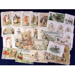 Trade cards, France, a collection of approx. 40, non insert advertising cards, late 19th century/