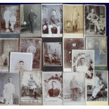 Photographs / Military, a collection of 17 cabinet photos all show images of soldiers in India,