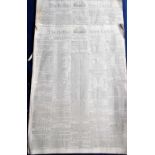 Newspapers, Ireland, two Irish Newspapers, The Correspondent (Dublin) 1808, 50+ issues, sold with