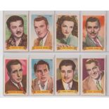 Trade cards, Spain, Pujol, Cinema Stars, 'M' size (set, 156 cards) inc. Erroll Flynn, Clark Gable,