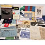 Sport, interesting mixed selection of items inc. Cricket scorecards 1930's/40's (30+) inc. England v