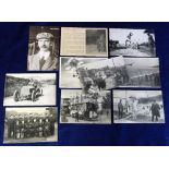 Postcards, mixed selection of RPs and printed, inc. motor racing, Circuit de la Seine-Inferieure