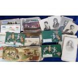 Postcards, a mixed subject selection of approx. 180 cards of Famous People, animals, Isle of Man