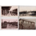 Postcards, a collection of 30 mainly RP cards and photo's, the majority of London with a railway and