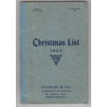 Collectables, advertising booklet for Stanley & Co. Birmingham, superb colour illustrated booklet