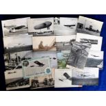 Postcards, a small collection of 16 Aviation cards and one photo, mostly French issues inc. European