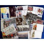 Postcards, Military, a selection of approx. 60 cards plus booklet 'The Pontifical Armed Forces',
