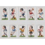 Cigarette cards, Football, Odgen's, two sets, Football Caricatures (50 cards) & Captains of