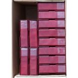 Cigarette Card Accessories, collection of 12 second-hand 'Nostalgia' albums, all in maroon with slip