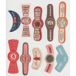 Beer labels, a mixed selection of 13 stopper labels together with 4 neck straps inc. Calder,