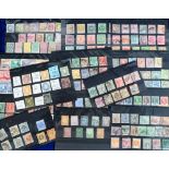 Stamps, collection of scarce early world stamps on stockcards, various countries and locations