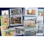 Postcards, Social History, a collection of 160+ cards relating to holidays inc. seaside comic,