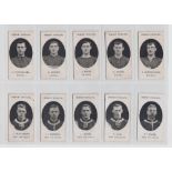 Cigarette cards, Taddy Prominent Footballers, 22 different cards, with footnote (18), Millwall (
