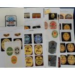 Beer labels, Guinness etc, a mixture of 165+ labels, both pre-contents and more modern, also