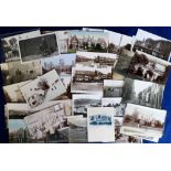Postcards, Topographical selection, RP's & printed, various locations inc. Bordon Camp (2), Sidmouth