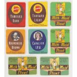 Beer labels, Warwicks & Richardsons Ltd, Newark on Trent, a selection of 8 different rectangular