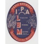 Beer label, Leicester Brewery & Malting Co Ltd, I.P.A, small v.o, 70mm high (gd) (1)