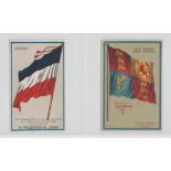 Trade cards, USA, National Flags, 15 cards (as per Kimball issue), 'XL', two anonymous plus 13