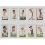 Cigarette cards, Churchman's, Men of the Moment in Sport (set, 50 cards) inc. Bobby Jones & Walter