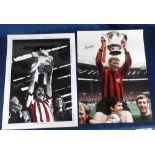 Football Autographs / Photographs, press photographs, selection of ten, high quality gloss colour