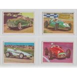 Trade cards, Planet Ltd, Racing Cars of the World, 'X' size (set, 50 cards plus 1 duplicate) (gd/