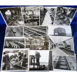 Railway photographs, London Transport, collection of approx. 50 b/w photos all relating to London