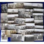 Postcards, military, a group of approx. 30 WW1 RPs from France, inc. several of soldiers on