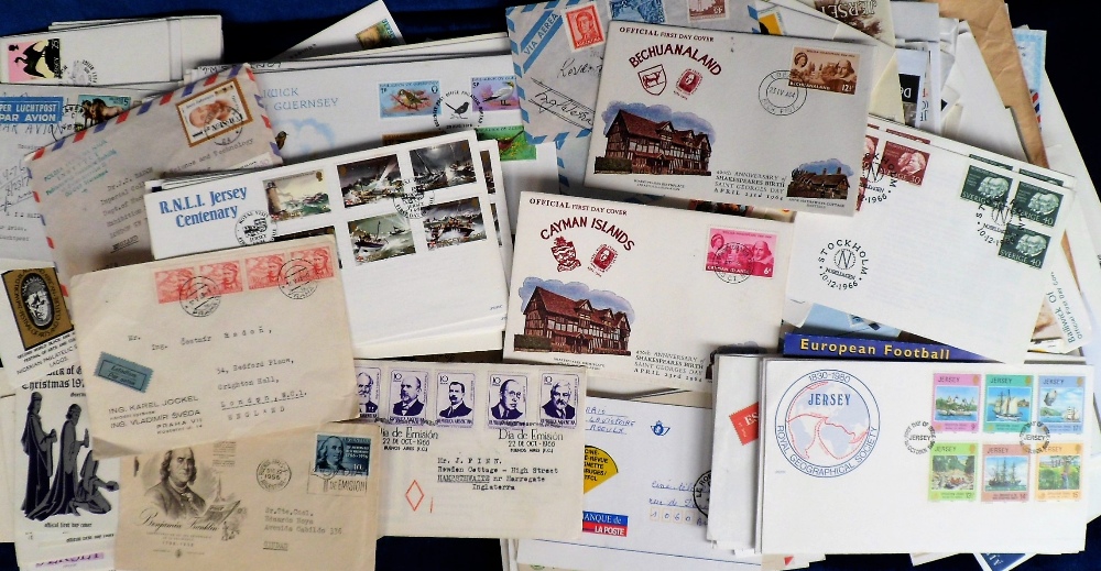 Stamps, a large collection of First Day Covers, mainly Channel Island issues but also inc. some