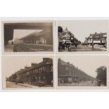 Postcards, London suburbs / Surrey, a fine collection of approx. 176 RP's of Barnes, Mortlake &