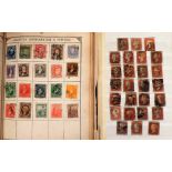 Stamps, GB, collection of Victorian stamps in small green stockbook, inc. 1d reds stars imperf, 11 x