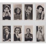 Cigarette cards, John Sinclair, three sets, Film Stars, 'Series of Real Photos' (1-54 gd/vg) & 55-