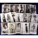 Postcards / Autographs, a selection of 130+ signed cards of Theatrical personalities, mostly