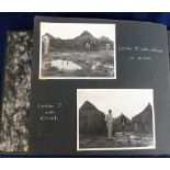 Photographs, a vintage photo album containing 80+ privately taken b/w photo's of Rhodesia from the