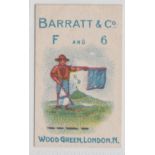 Trade card, Barratt's, Boy Scouts Signalling, type card' F and 6' (vg) (1)