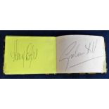 Motor Racing Autographs, autograph album with a small selection of signatures inc. Jack Brabham,