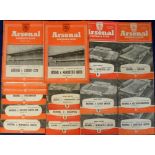 Football programmes, Arsenal home collection, 1949/50 to 1960/61, 27 issues, 1949/50 (1), 1950/51 (