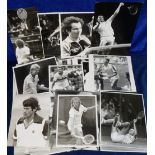 Tennis Press photographs, a collection of approx. 130 photos, mostly b/w images, all of male