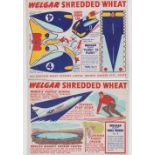 Trade cards, Shredded Wheat Co, Package issues, Welgar Farm (5/6), Coronation Procession (2),