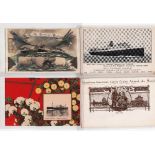 Postcards, shipping, selection of 26 cards inc. adverts, Red Star (3), Cunard, Hospital Ship Repose,