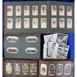 Cigarette cards, a quantity of cigarette cards in 6 vintage albums , sleeves, one photo album and