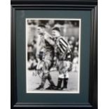 Football Autographs, iconic photo taken by Monte Fresco showing famous Vinny Jones and Paul