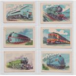 Trade cards, Australia, Malties, The World's Trains, 'M' size, (34/40) missing nos 5, 9, 10, 20,