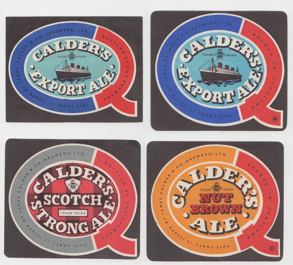 Beer labels, James Calder & Co (Brewers) Ltd, Scotland, a collection of 18 different horizontal - Image 2 of 2