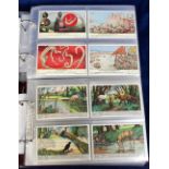 Trade cards, Liebig, two albums containing a collection of 70+ sets, ranging between S1262 &