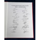 Football programme / Autographs, Arsenal v Manchester United FA Cup Final 21 May 2005, special bound