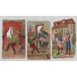 Trade cards, France, Chocolat De L'Univers, 24 different diecut cards, artist drawn scenes from