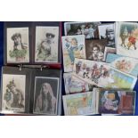 Postcards, a mixed subject selection of approx. 210 cards inc. 84 mainly French theatrical